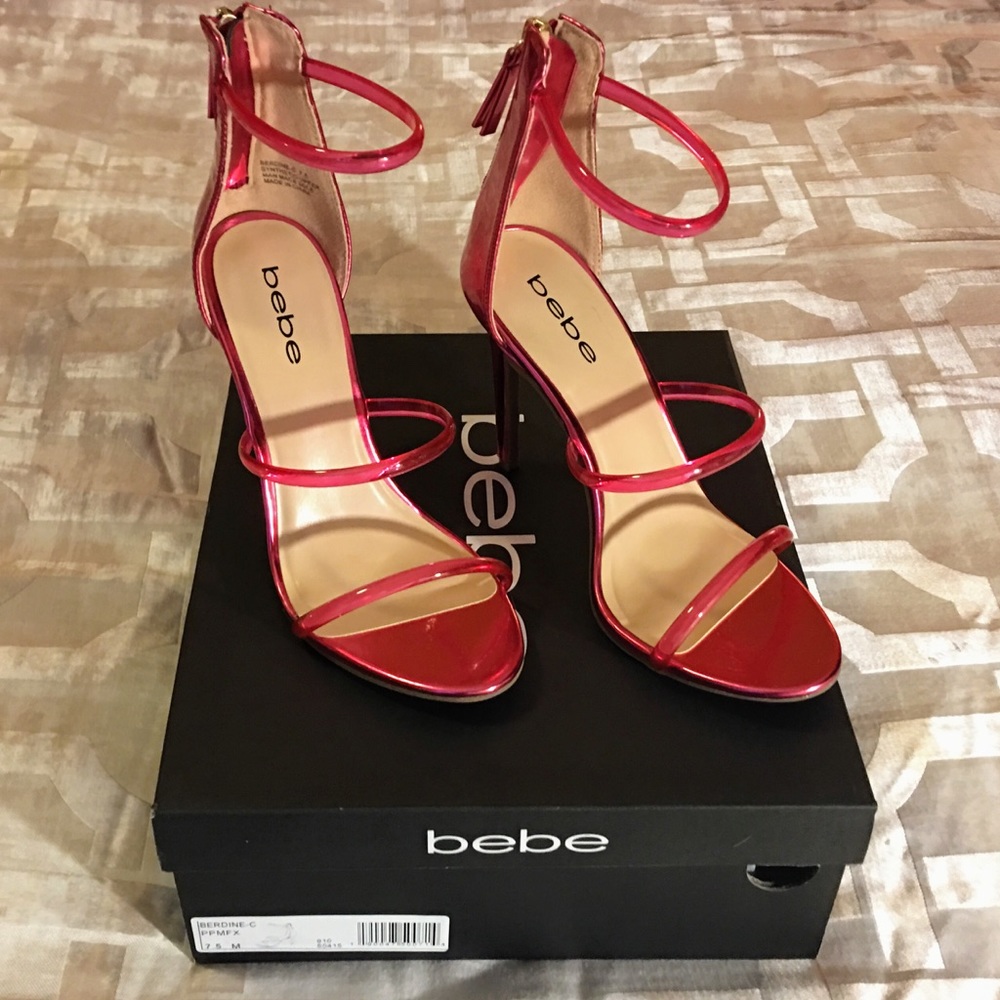 Brand New Bebe Berdine Ankle-Strap Dress Sandals